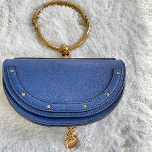 CHLOE Calfskin Small Nile Bracelet Minaudiere Bag